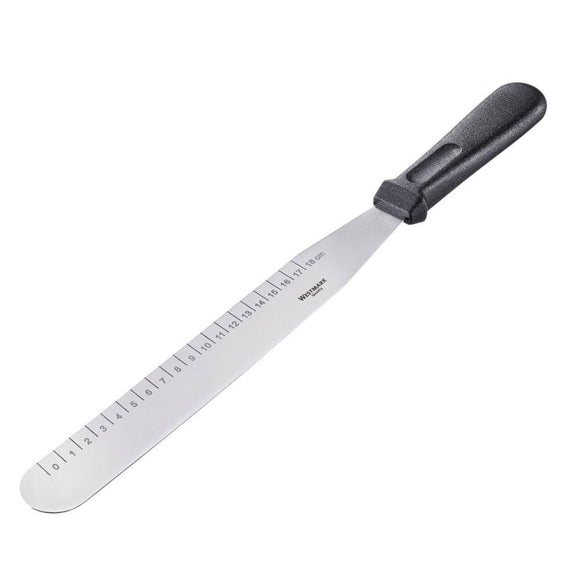 Spatula dreapta inox 38 cm, cu gradatii in cm - WESTMARK