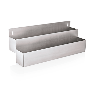 Speed rack inox dublu 2x6 sticle, 56x21xH25 cm cest suport pentru sticle de