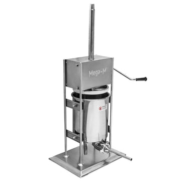 Sprit vertical Mega M manual pentru carnati salam, capacitate 10L. Sprit manual de umplut carnati