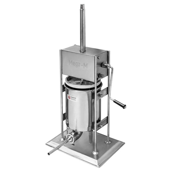 Sprit vertical Mega M manual pentru carnati salam, capacitate 10L. Sprit manual de umplut carnati