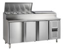 Saladeta frigorifica inox, 407 l, +2/+10C, 3 usi Tefcold – saladeta frigorifica inox pentru bucatarie profesionala si preparare salate