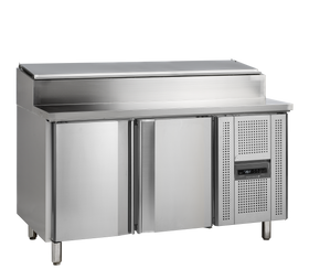 SS8200-SS304, 337 l, 2 to 10 C, 2 uși cu balamale auto-închizătoare, Ventilat, 300 W, Gama de mese de preparare
