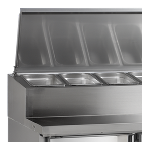 SS8300-SS304, 497 l, 2 la 10, 3 uși cu balama autoînchizătoare, Ventilat, 300 W, Gama de mese de preparare
