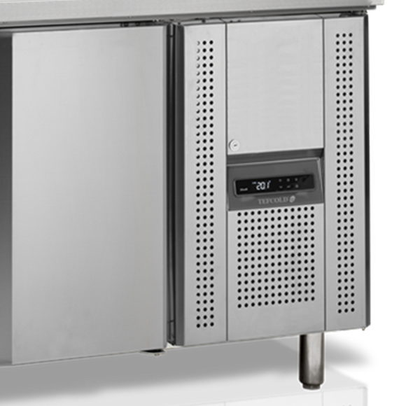 Saladeta frigorifica inox 497 l detaliu Tefcold – saladeta frigorifica inox pentru bucatarie profesionala si preparare salate