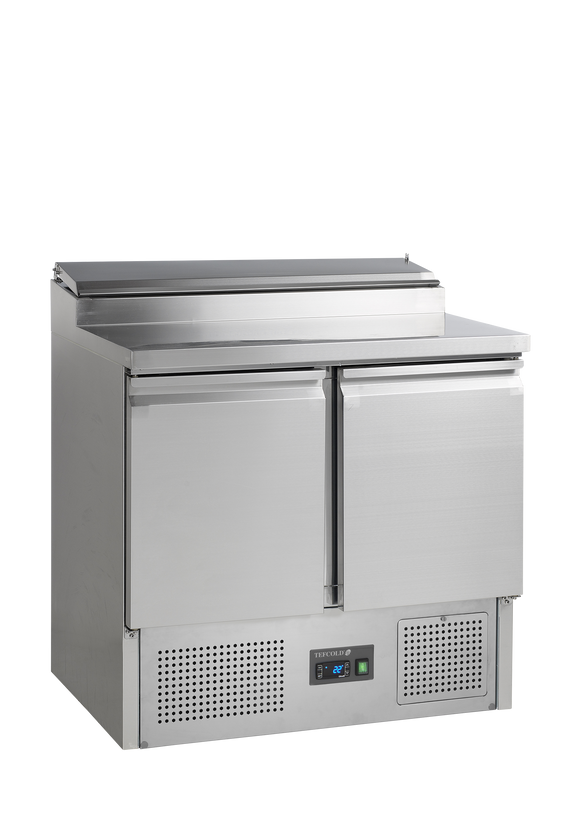 SS920-SS304, 201 l, 2 to 10 C, 2 uși solide cu balama, Asistata de ventilator, 155 W, Gama de mese de preparare