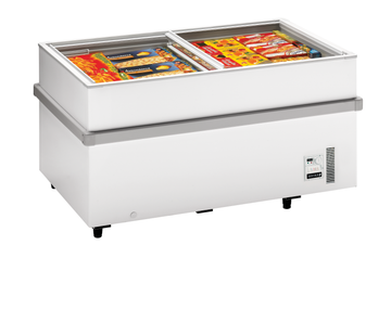 Congelator expunere supermarket alb SSF150, 459 l, -24/-18C Tefcold – congelator de expunere pentru supermarket si magazine alimentare