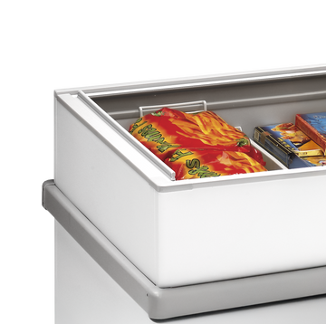 Congelator expunere supermarket alb SSF150 vedere laterala Tefcold – congelator de expunere pentru supermarket si magazine alimentare