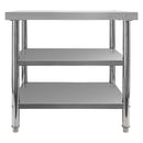 Masa inox 100x70xH85 cm, cu 2 polite-3