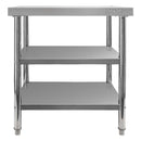 Masa inox 80x70xH85 cm, cu 2 polite-3