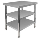 Masa inox 80x70xH85 cm, cu 2 polite-2