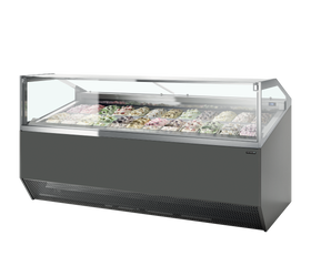 SUPER CAPRI 12-Oțel inoxidabil, -20 la -14, Ventilat, LED, 1050 W, D
