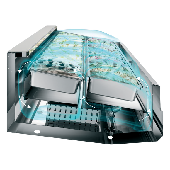 SUPER CAPRI 24-Otel inoxidabil, 460 kg, -20 la -14 C, Ventilat, LED, 1750 W, D