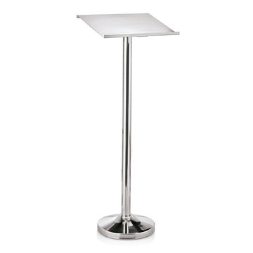 Suport meniu, stand prezentare inox,44x34xH118 cm html Suport meniu elegant și