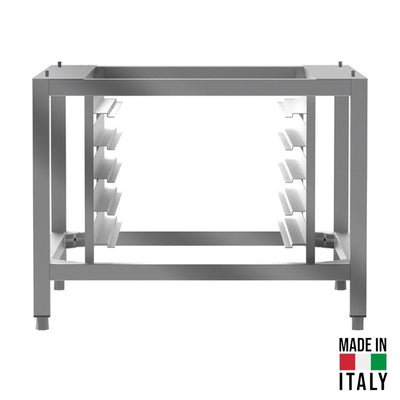 Suport pentru cuptor Tecnodom PS6060 cu port-tavi pentru 5 tavi (GN 2/3 / 44,2x32,5 cm), H 60 cm - Made in Italy