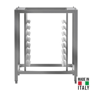 Suport pentru cuptor Tecnodom PS7595 cu port-tavi pentru 8 tavi (60x40 cm / GN 1/1), H 95 cm - Made in Italy