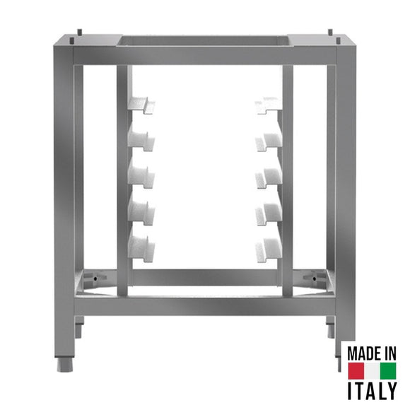 Suport pentru cuptor Tecnodom PS7660 cu port-tavi pentru 5 tavi (60x40 cm / GN 1/1), H 60 cm - Made in Italy