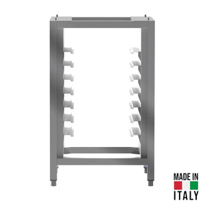 Suport pentru cuptor Tecnodom PS7695 cu port-tavi pentru 8 tavi (60x40 cm / GN 1/1), H 95 cm - Made in Italy