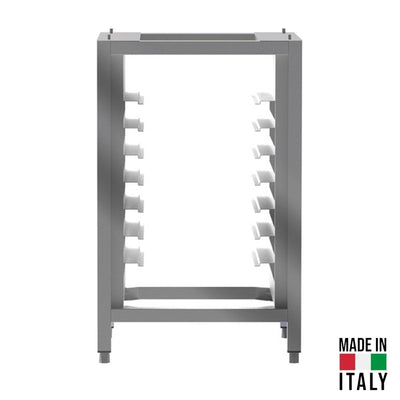 Suport pentru cuptor Tecnodom PS7695 cu port-tavi pentru 8 tavi (60x40 cm / GN 1/1), H 95 cm - Made in Italy