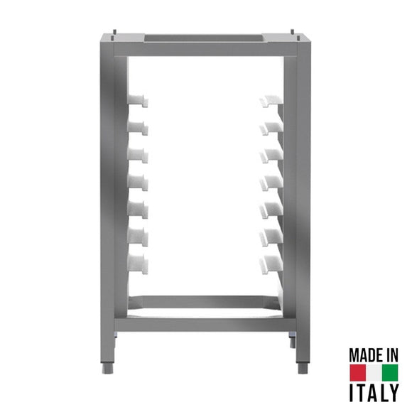 Suport pentru cuptor Tecnodom PS7695 cu port-tavi pentru 8 tavi (60x40 cm / GN 1/1), H 95 cm - Made in Italy