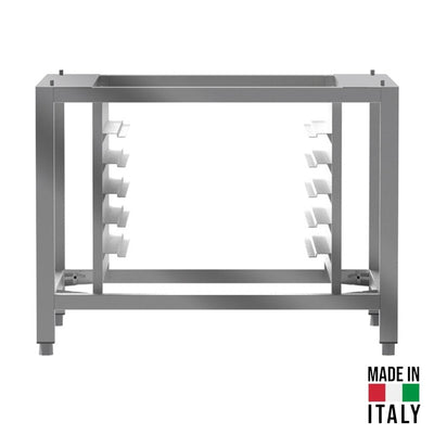 Suport pentru cuptor Tecnodom PS8060 cu port-tavi pentru 5 tavi (60x40 cm / GN 1/1), H 60 cm - Made in Italy