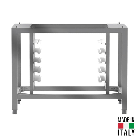 Suport pentru cuptor Tecnodom PS8060 cu port-tavi pentru 5 tavi (60x40 cm / GN 1/1), H 60 cm - Made in Italy