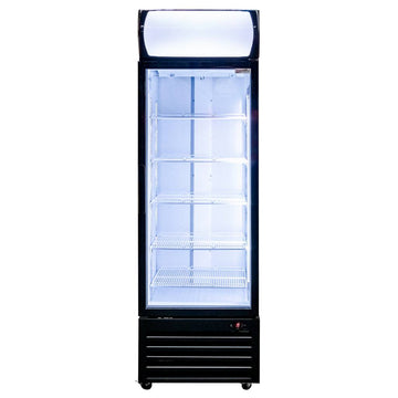 Vitrina frigorifica 1 usa 370L RICO i61 iluminare LED plafon superior publicitar iluminat Dulap frigorific cu 1 usa