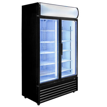 Vitrina frigorifica 2 usi 730L RICO i112 plafon publicitar superior iluminat