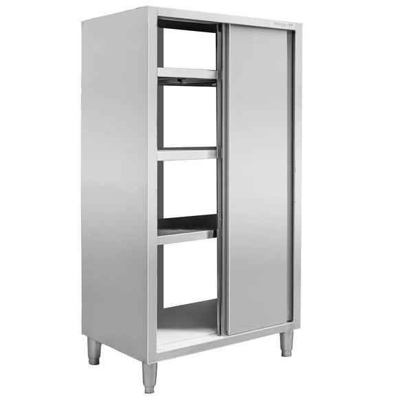 Dulap gastronomic trecere 2 usi 100x50x200 cm inox