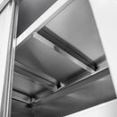 Dulap gastronomic de trecere 2 usi 100x50x180 cm inox-6