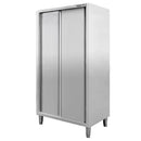 Dulap gastronomic de trecere 2 usi 100x50x180 cm inox-3