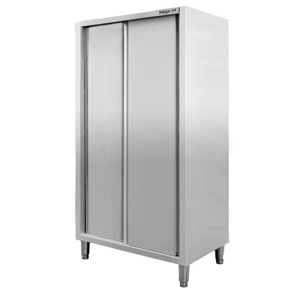 Dulap gastronomic de trecere 2 usi 100x50x180 cm inox