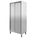 Dulap gastronomic de trecere 2 usi 80x50x200 cm inox-3