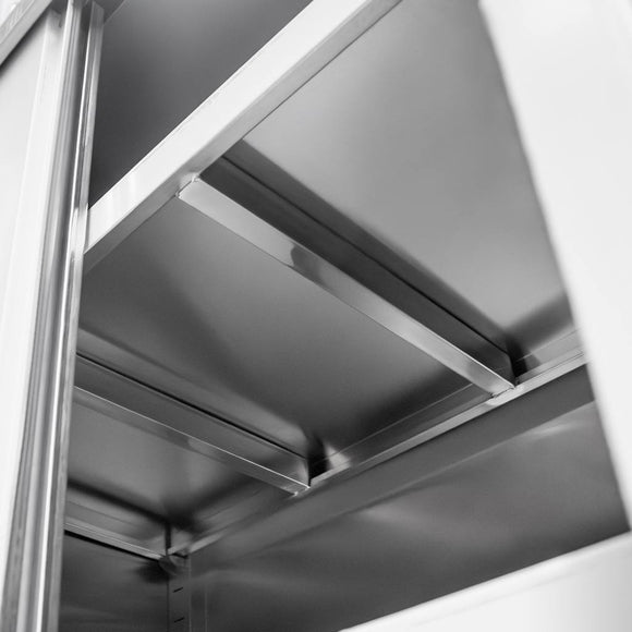 Dulap gastronomic trecere 2 usi 80x60x200 cm inox