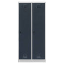 Dulap BHP vestiar 2 usi S-80 cm gri/front grafit-5