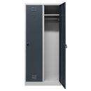 Dulap BHP vestiar 2 usi S-80 cm gri/front grafit-6