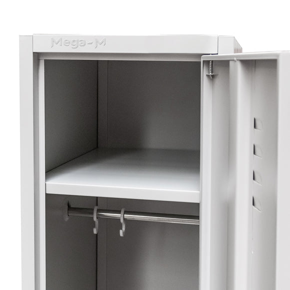 Dulap BHP pentru haine 1 usa S-36 cm gri