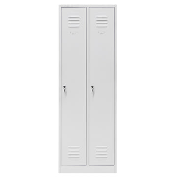 Dulap BHP pentru haine 2 usi S-60 cm gri