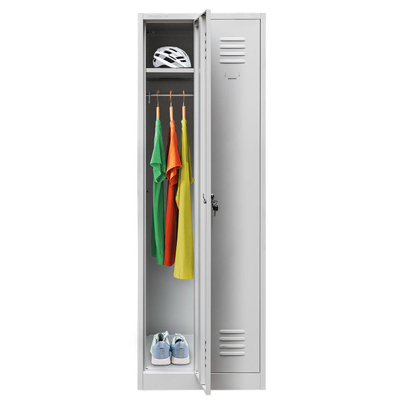 Dulap vestiar metalic 2 usi, latime 60 cm gri - LIVRARE PE PALET