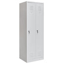 Dulap BHP pentru haine 2 usi S-60 cm gri-7