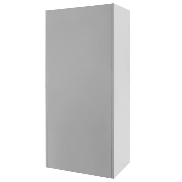 Dulap BHP pentru imbracaminte 2 usi S-60 cm gri/front rosu