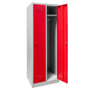 Dulap  vestiar 2 usi,  latime, 60 cm gri/fata rosie - LIVRARE PE PALET-7