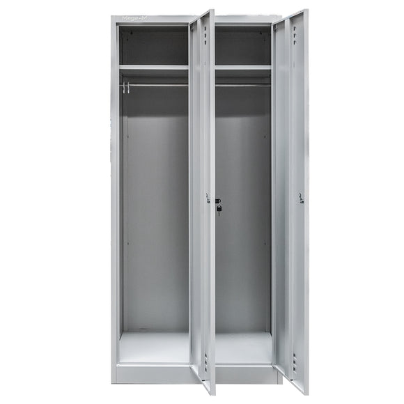 Dulap vestiar BHP 2 usi S-80 cm gri expediere pe palet