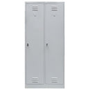Dulap BHP pentru haine angajati 2 usi S-80 cm gri-4