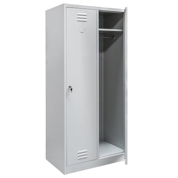 Dulap vestiar BHP 2 usi S-80 cm gri expediere pe palet