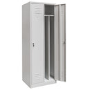 Dulap vestiar BHP 2 usi cu compartimente S-60 cm gri-1