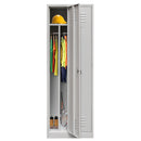 Dulap vestiar BHP 2 usi cu compartimente S-60 cm gri-4
