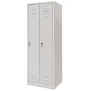 Dulap vestiar BHP 2 usi cu compartimente S-60 cm gri-6