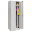 Dulap vestiar BHP 2 usi cu compartimente S-60 cm gri WYSYLKA PALETOWA-6