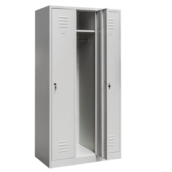 Dulap BHP pentru haine angajati 3 usi S-90 cm