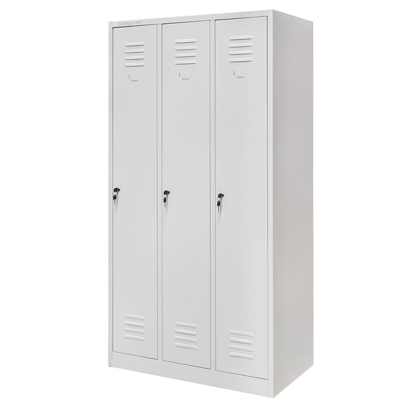 Dulap BHP pentru haine angajati 3 usi S-90 cm